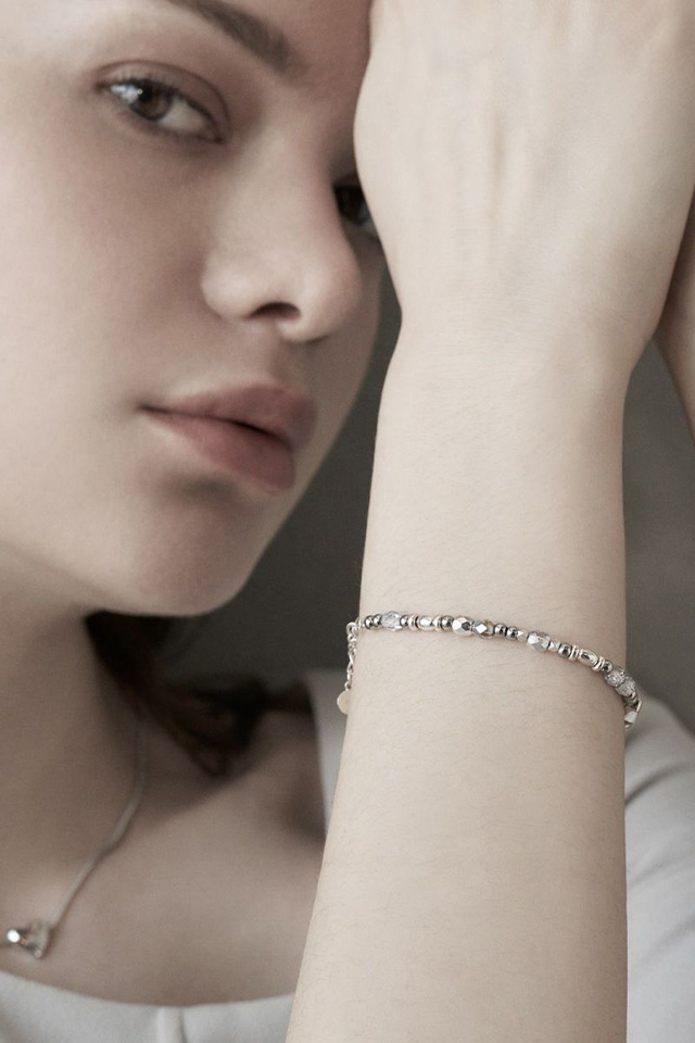 GARNI ガルニ / GARNI ガルニ GB24009 - essential - Pebble Bracelet ぺブルブレスレット CLEAR  正規通販 メンズ レディース /モロトフカクテル ヒステリックグラマー 正規通販