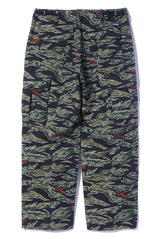 XLARGE エクストララージ / XLARGE エクストララージ 101243031012 CAMO CARGO PANTS カモカーゴパンツ  OLIVE 正規通販 メンズ レディース /モロトフカクテル ヒステリックグラマー 正規通販