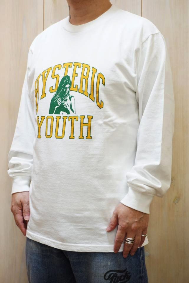 HYSTERIC GLAMOUR ヒステリックグラマー / HYSTERIC GLAMOUR ヒステリックグラマー 02243CL04 H.YOUTH  Tシャツ WHITE 正規通販 メンズ /モロトフカクテル ヒステリックグラマー 正規通販