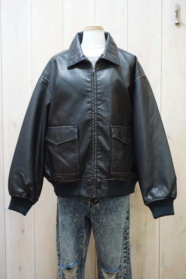 X-girl エックスガール / X-girl エックスガール 105244021007 DISTRESSED FAUX LEATHER JACKET  フェイクレザージャケット BLACK 正規通販 レディース /モロトフカクテル ヒステリックグラマー 正規通販