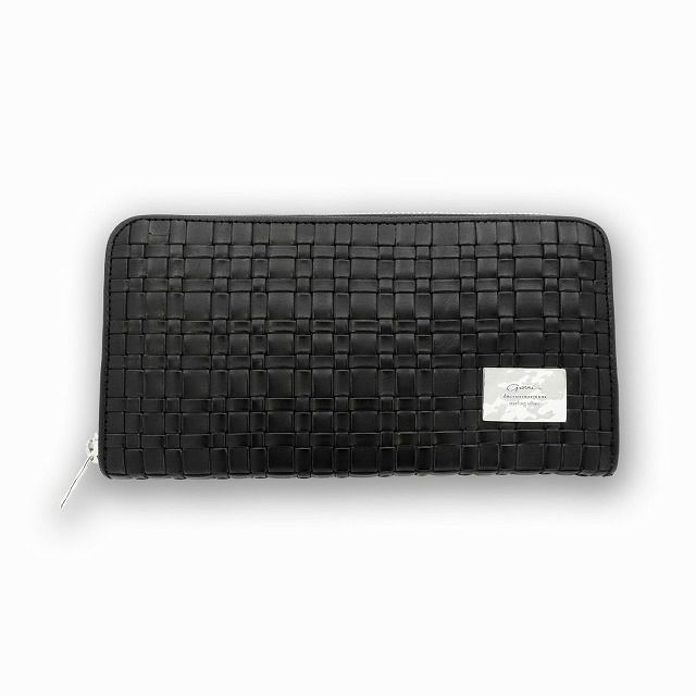 GARNI ガルニ GL22004 Weave Zip Long Wallet - BLACK 財布 正規 