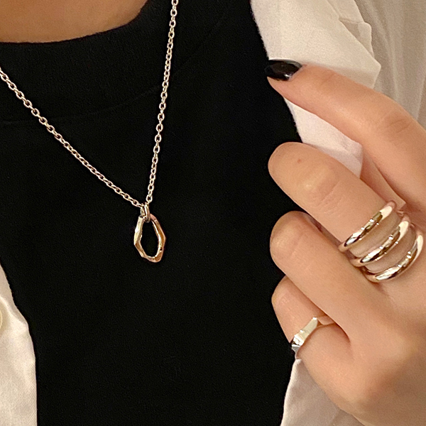 GARNI ガルニ GN20036 Crockery Ring Pendant-S クロッケリー リング ペンダント - S 正規通販 メンズ  レディース