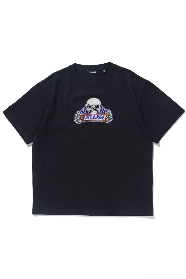 XLARGE エクストララージ 101242011019 SKULL LOGO S/S TEE Tシャツ BLACK 正規通販 メンズ レディース