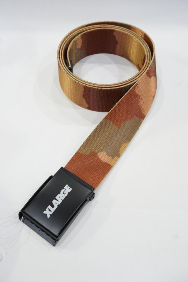 XLARGE エクストララージ 101221054012 STANDARD LOGO CAMOUFLAGE BELT XLARGE カモフラージュベルト BROWN 正規通販 メンズ レディース