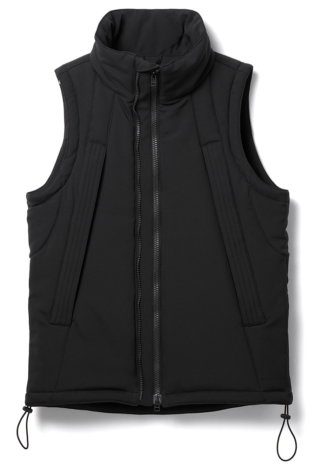 RIPVANWINKLE リップヴァンウィンクル RB-631 MOUNTAIN JERSEY VEST マウンテンジャージベスト BLACK 正規通販 メンズ