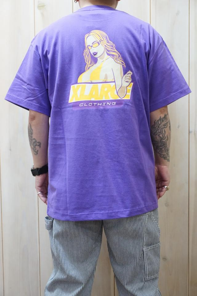 XLARGE エクストララージ 101222011028 VENICE BEACH S/S TEE XLARGE ショートスリーブTシャツ PURPLE 正規通販 メンズ レディース