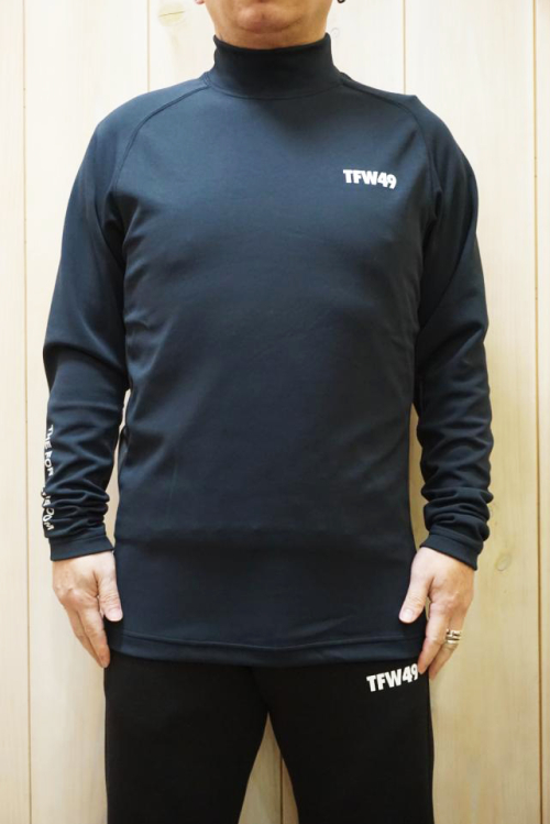 TFW49 ティーエフダブリューフォーティーナイン T102420029 WARM MOCKNECK L/S T ウォームモックネックロングスリーブTシャツ BLK × NVY 正規通販 メンズ ゴルフ