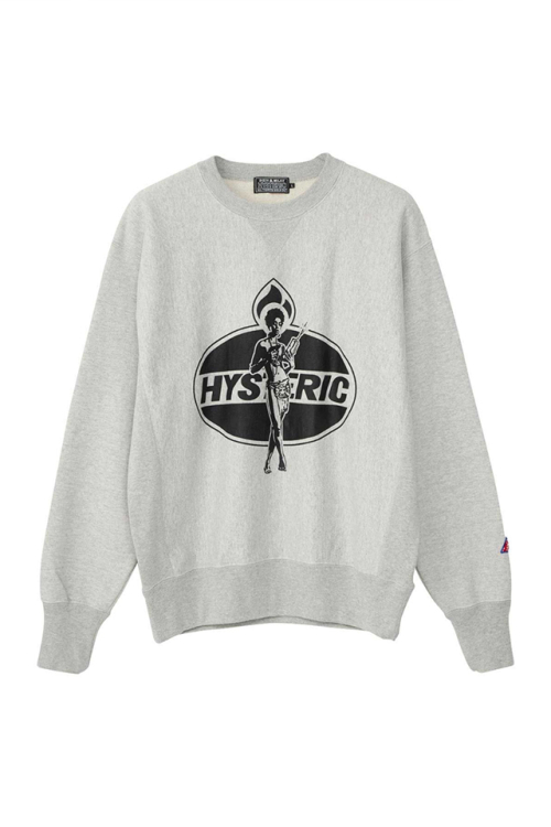 HYSTERIC GLAMOUR ヒステリックグラマー 02243CS03 DYNAMITE ANGEL スウェット TOP GRAY 正規通販 メンズ