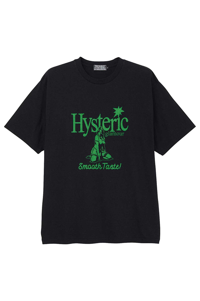 HYSTERIC GLAMOUR ヒステリックグラマー 02241CT36 THIRSTY GIRL Tシャツ BLACK 正規通販 メンズ