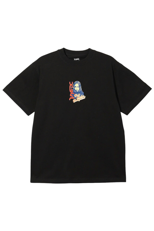 X-girl エックスガール 105242011017 FACE AND LOGO S/S TEE Tシャツ BLACK 正規通販 レディース