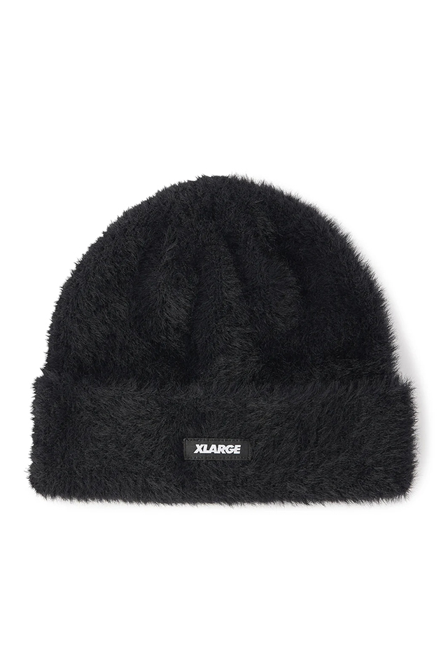 XLARGE エクストララージ 101244051009 MOHAIR KNIT CAP モヘアニットキャップ BLACK 正規通販 メンズ レディース