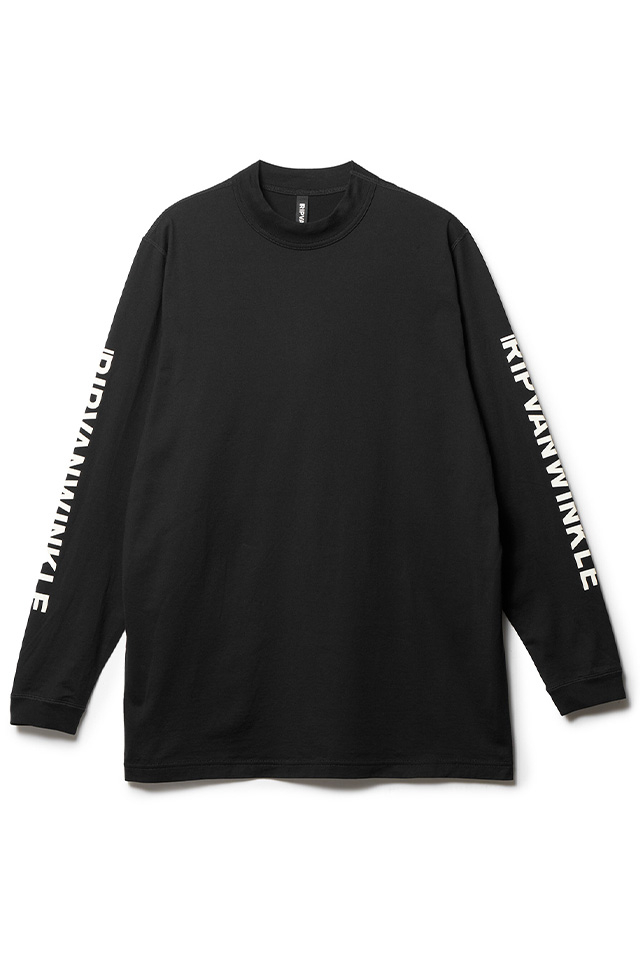 RIPVANWINKLE リップヴァンウィンクル R+278 PRINT L/S プリントロングスリーブTシャツ BLACK 正規通販 メンズ