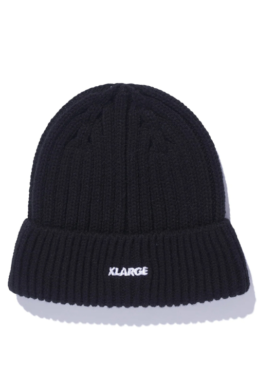 XLARGE エクストララージ 101243051003 RIB KNIT CAP ニットキャップ BLACK 正規通販 メンズ レディース