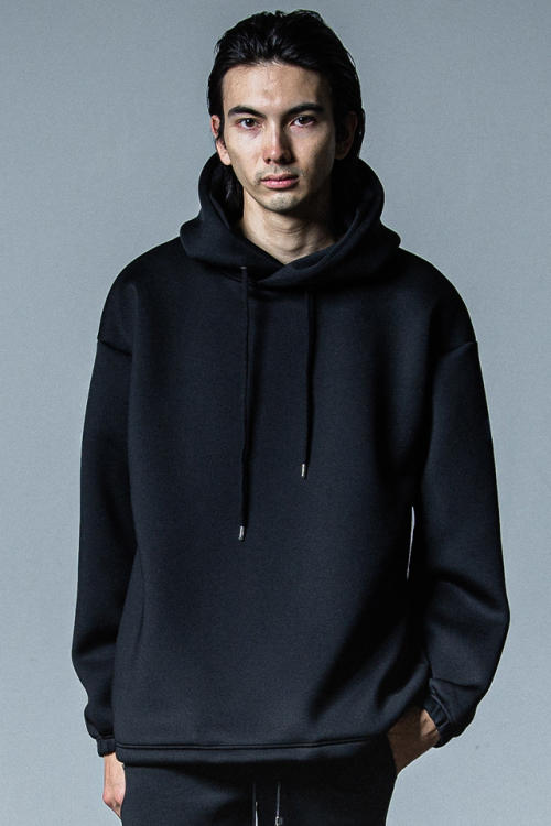 RESOUND CLOTHING リサウンドクロージング RC33-C-006 cardboard hoodie ダンボールニットパーカー BLACK 正規通販 メンズ