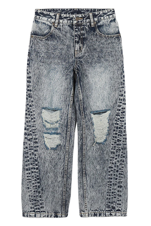 X-girl エックスガール 105243031006 DISTRESSED LOOSE FIT DENIM PANTS ルーズフィットデニムパンツ INDIGO 正規通販 レディース