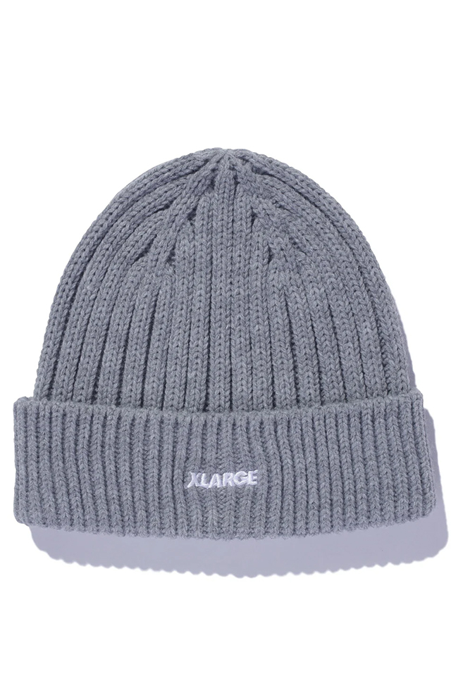 XLARGE エクストララージ 101243051003 RIB KNIT CAP ニットキャップ GRAY 正規通販 メンズ レディース