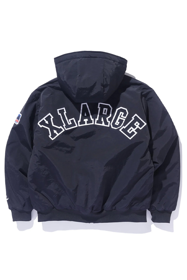 XLARGE エクストララージ / XLARGE エクストララージ 101243021011 NYLON PUFFER JACKET ナイロンパファー ジャケット BLACK 正規通販 メンズ レディース /モロトフカクテル ヒステリックグラマー 正規通販