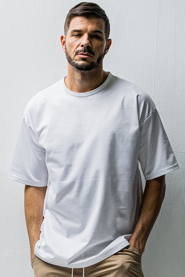 RESOUND CLOTHING リサウンドクロージング RC35-T-007 Finest BASIC LOOSE T ルーズTシャツ WHITE 正規通販 メンズ 2025年4月30日入荷予定