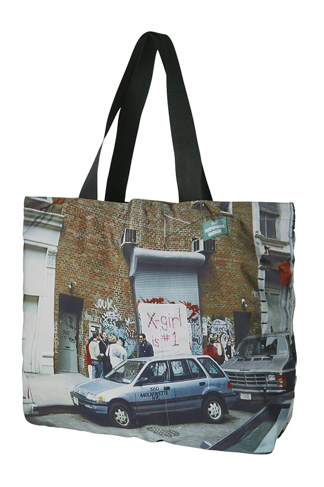 X-girl エックスガール 105242053007 X-girl BIG TOTE BAG ビッグトートバッグ MULTI 正規通販 レディース