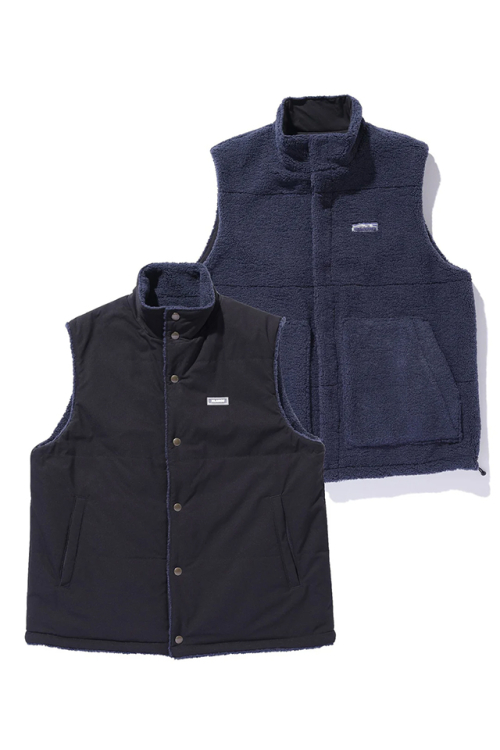 XLARGE エクストララージ 101244021007 REVERSIBLE VEST リバーシブルベスト BLACK 正規通販 メンズ レディース