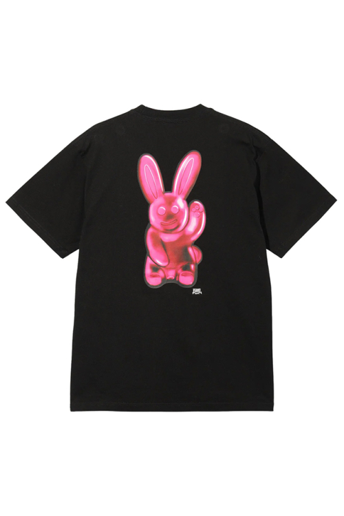 X-girl エックスガール 105242011020 GUMMY BUNNIES S/S TEE Tシャツ BLACK 正規通販 レディース
