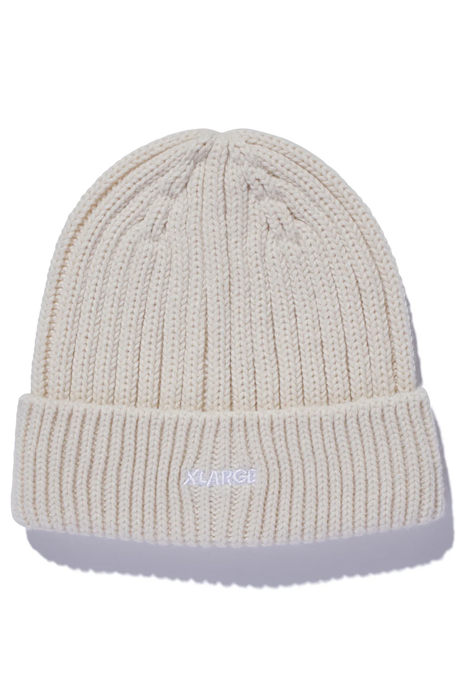 XLARGE エクストララージ 101243051003 RIB KNIT CAP ニットキャップ OFF WHITE 正規通販 メンズ レディース