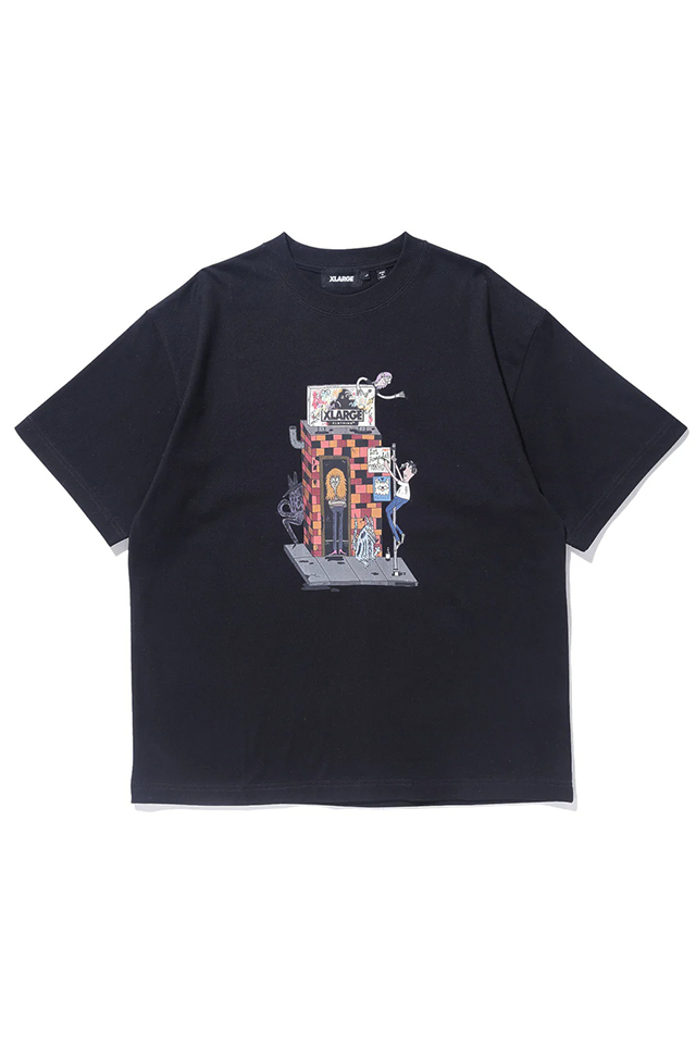 XLARGE エクストララージ 101242011010 SCRAWL S/S TEE Tシャツ BLACK 正規通販 メンズ レディース