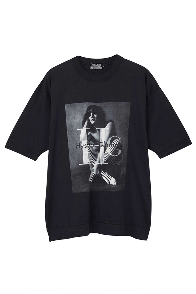 HYSTERIC GLAMOUR ヒステリックグラマー 02241CT38 HG WOMAN Tシャツ BLACK 正規通販 メンズ