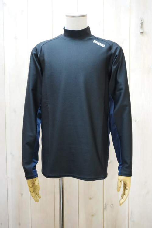 TFW49 ティーエフダブリューフォーティーナイン T102420027  SIDE MESH MOCKNECK LS モックネックロングスリーブTシャツ BLK × NVY 正規通販 メンズ ゴルフ