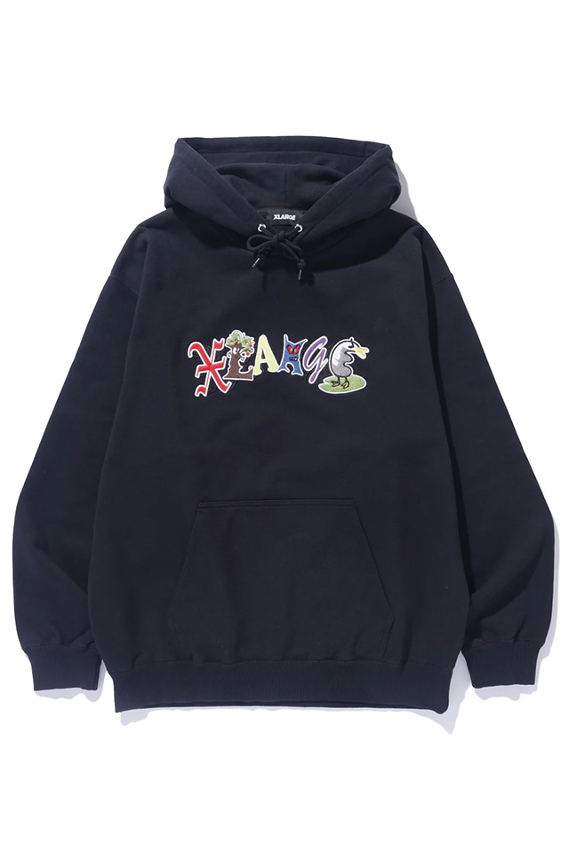 XLARGE エクストララージ 101244012004 PERSONALS HOODED SWEATSHIRT パーカー BLACK 正規通販 メンズ レディース