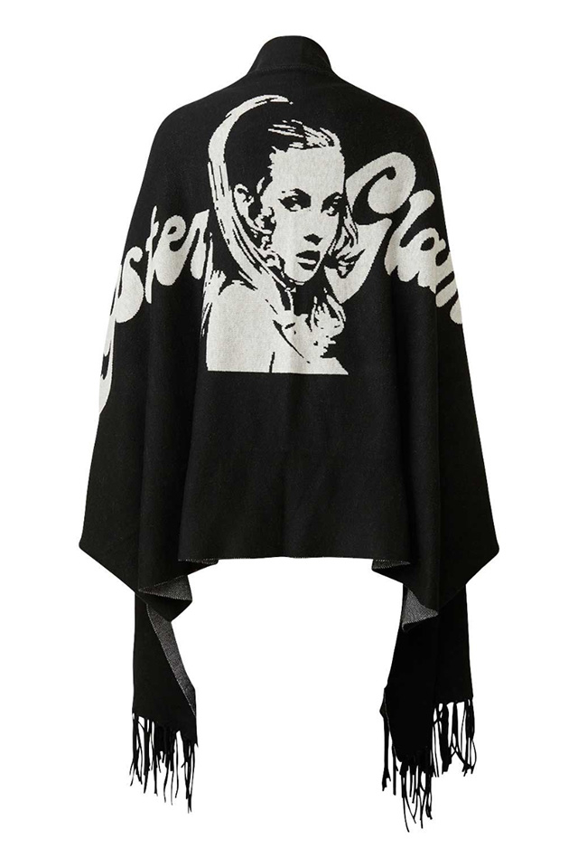 HYSTERIC GLAMOUR ヒステリックグラマー 01243ND04 HG DELIGHTジャカード ショールカーディガン BLACK 正規通販 レディース メンズ