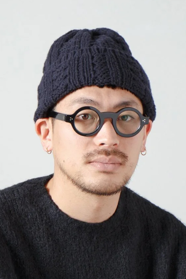 RACAL ラカル RL-24-1367 Inside-out Cable Knit Beanie 裏編みケーブルニットビーニー NAVY 正規通販 メンズ