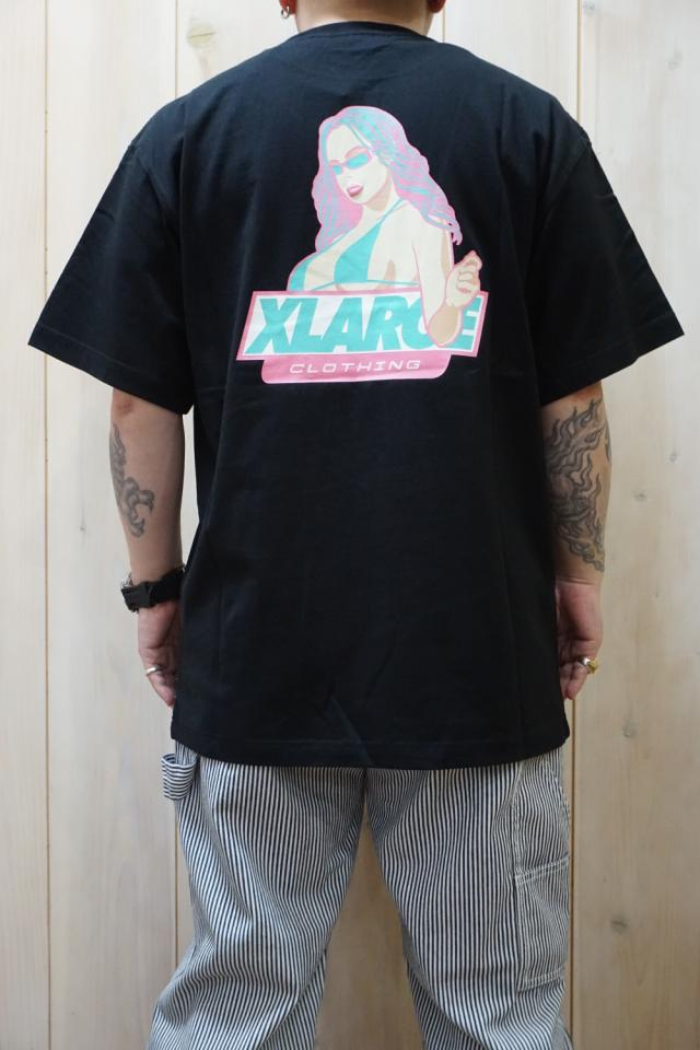 XLARGE エクストララージ 101222011028 VENICE BEACH S/S TEE XLARGE ショートスリーブTシャツ BLACK 正規通販 メンズ レディース