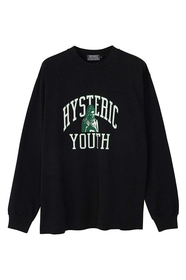 HYSTERIC GLAMOUR ヒステリックグラマー 02243CL04 H.YOUTH Tシャツ BLACK 正規通販 メンズ