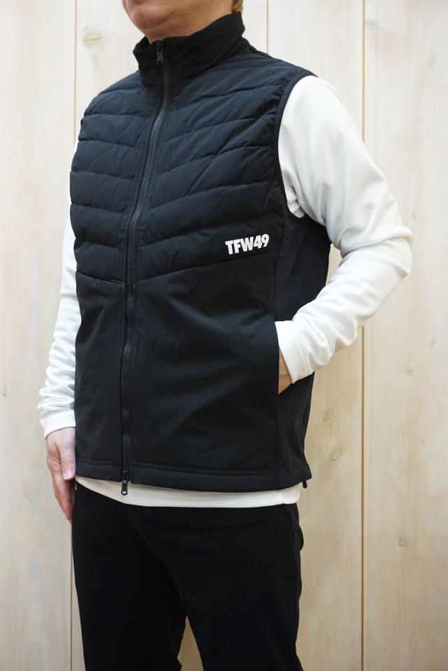 TFW49 ティーエフダブリューフォーティーナイン / TFW49 ティーエフダブリューフォーティーナイン T042420020 SHIELD  WARMER VEST シールドウォーマーベスト BLACK 正規通販 メンズ ゴルフ /モロトフカクテル ヒステリックグラマー 正規通販