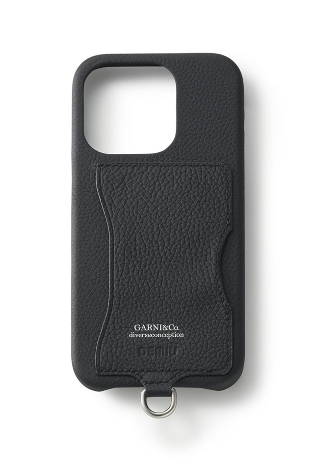 GARNI ガルニ GX24002 DEMIU × GARNI Custom Hard Case コラボスマホケース BLACK 正規通販 メンズ レディース