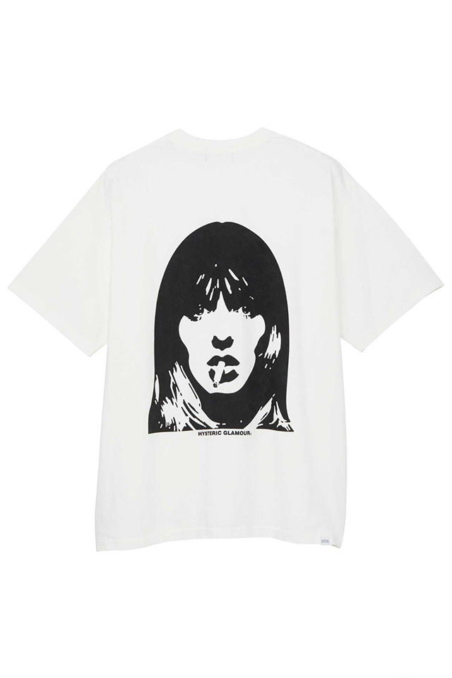 HYSTERIC GLAMOUR ヒステリックグラマー 02241CT42 STILL HEAVY SMOKER Tシャツ WHITE 正規通販 メンズ