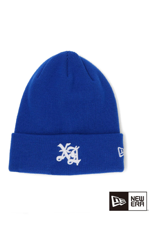 XLARGE エクストララージ 101234051004 XLARGE×NEW ERA OLD ENGLISH CUFF BEANIE コラボビーニー BLUE 正規通販 メンズ レディース 限定アイテム