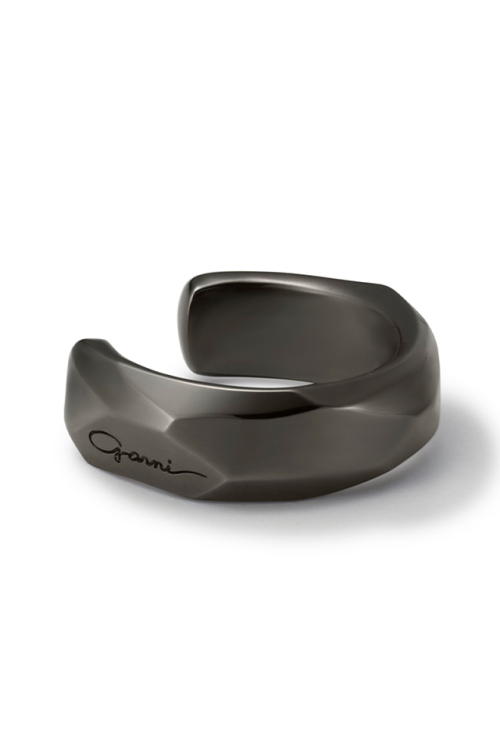 GARNI ガルニ GP18024 Crockery Ring Ear Cuff L クロッケリーリングイヤーカフ - L - BLACK 正規通販 メンズ レディース