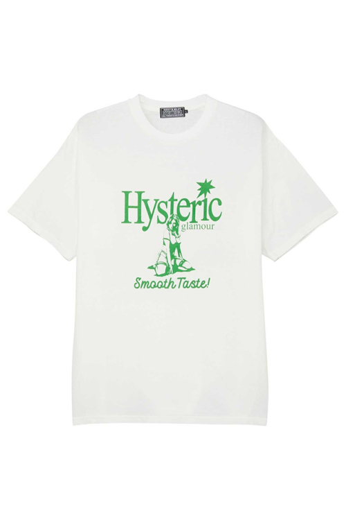 HYSTERIC GLAMOUR ヒステリックグラマー 02241CT36 THIRSTY GIRL Tシャツ WHITE 正規通販 メンズ