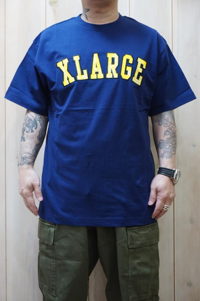 XLARGE エクストララージ 101222011047 BANDANA LOGO S/S TEE XLARGE ショートスリーブTシャツ NAVY 正規通販 メンズ レディース