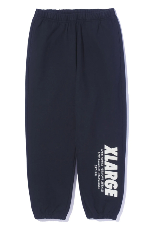 XLARGE エクストララージ 101243031016 CHENILLE LOGO SWEAT PANTS スウェットパンツ BLACK 正規通販 メンズ レディース