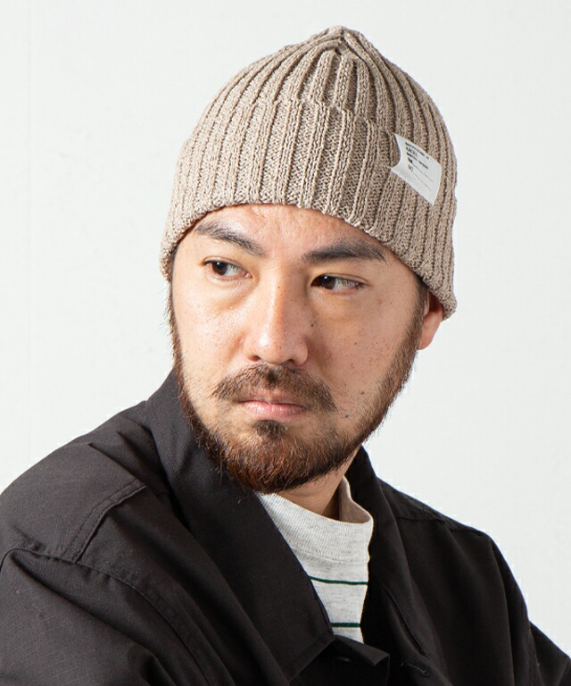 RACAL ラカル RL-22-1219 Japanese Paper Standard Knit Cap スタンダードニットキャップ BEIGE 正規通販 メンズ