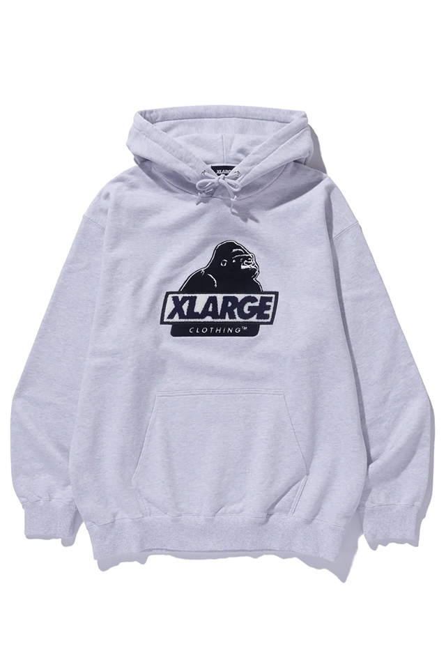 XLARGE エクストララージ 101244012009 SLANTED OG HOODED SWEATSHIRT パーカー ASH 正規通販 メンズ レディース