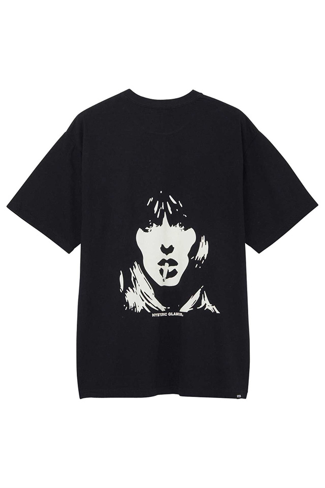 HYSTERIC GLAMOUR ヒステリックグラマー 02241CT42 STILL HEAVY SMOKER Tシャツ BLACK 正規通販 メンズ