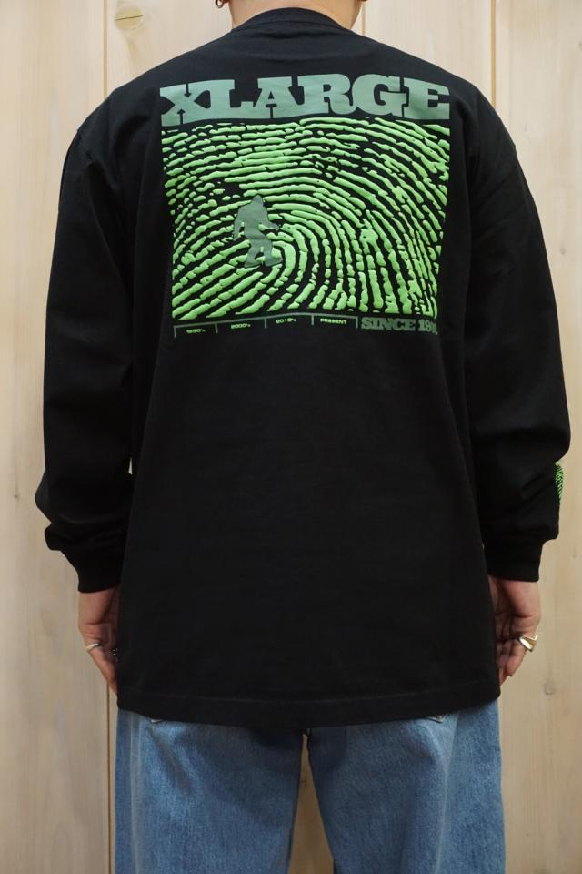 XLARGE エクストララージ 101221011043 XL IDENTITY L/S TEE ロングスリーブTシャツ BLACK 正規通販 メンズ レディース