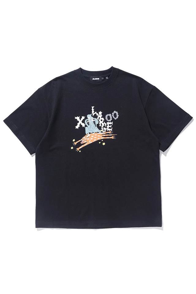 XLARGE エクストララージ 101242011008 CAT SUMMON S/S TEE Tシャツ BLACK 正規通販 メンズ レディース