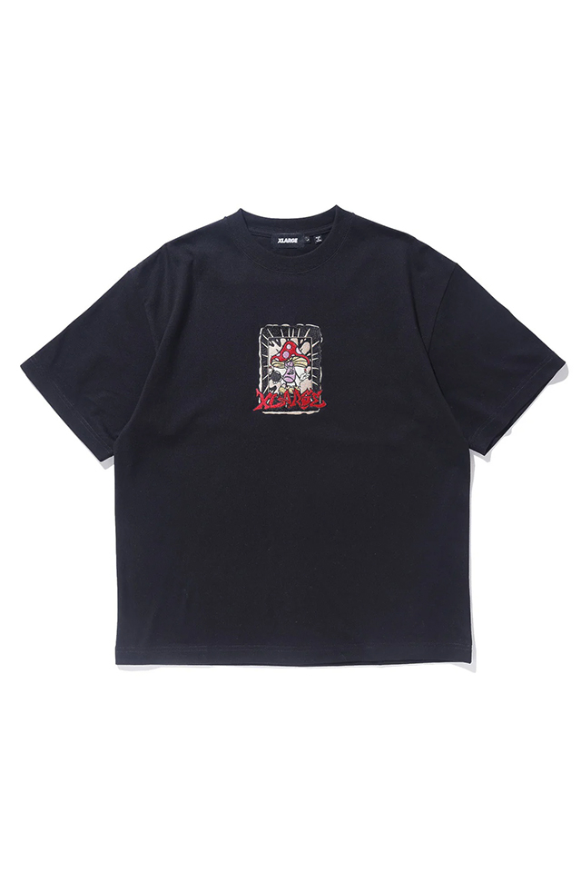 XLARGE エクストララージ 101242011014 MASHROOM BOMBS S/S TEE Tシャツ BLACK 正規通販 メンズ レディース