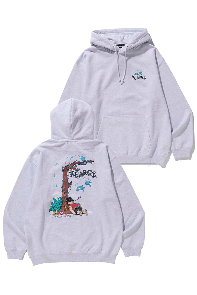 XLARGE エクストララージ 101231012029 DAY DREAM PULLOVER HOODED SWEAT XLARGE パーカー ASH 正規通販 メンズ レディース