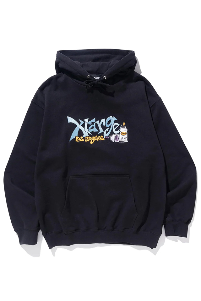 XLARGE エクストララージ 101231012002 XL GRAFFITI HOODED SWEAT XLARGE パーカー BLACK 正規通販 メンズ レディース